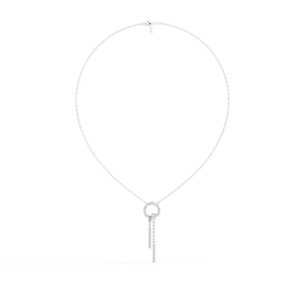 Diamond Necklace for Women | Circle Necklace | Ozziva