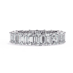 Diamond Eternity Ring | Emerald Cut Band | Ozziva