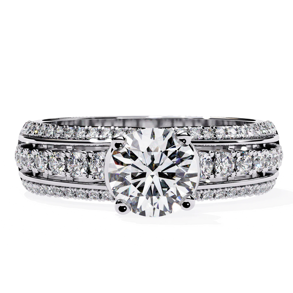 Diamond Ring for Women | Pavé Diamond Ring | Ozziva