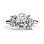 Diamond Engagement Ring | Floral Diamond Ring | Ozziva
