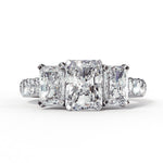 Diamond Ring for Women | Radiant Accent Ring | Ozziva