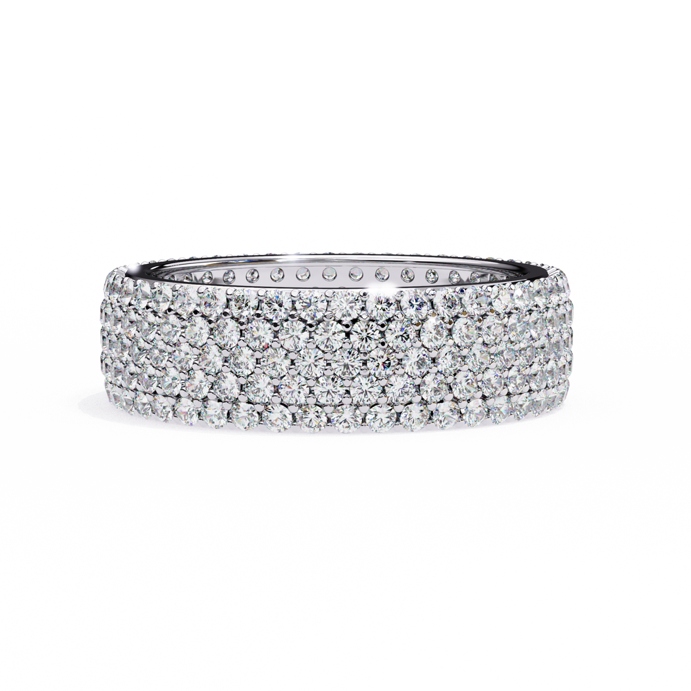 Diamond Eternity Ring | Pavé Dome Band | Ozziva