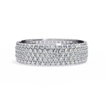 Diamond Eternity Ring | Pavé Dome Band | Ozziva