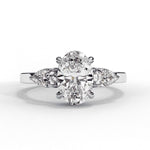 Diamond Engagement Ring | Oval Three Stone | Ozziva