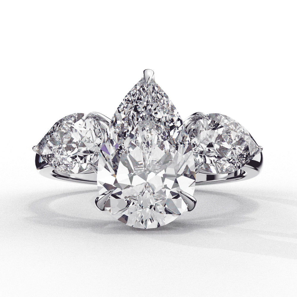 Diamond Engagement Ring | Three Stone Ring | Ozziva