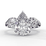 Diamond Engagement Ring | Three Stone Ring | Ozziva