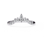 Diamond Wedding Band | Crown Ring | Ozziva