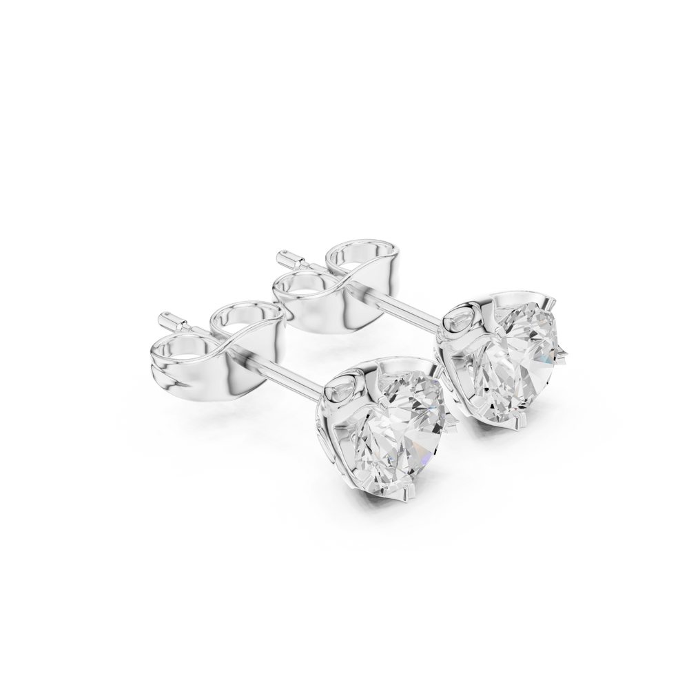 Diamond Stud Earrings | Minimal Diamond Studs | Ozziva