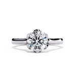 Diamond Ring for Women | Floral Round Ring | Ozziva