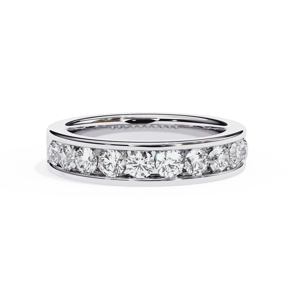 Diamond Band Ring for Women | Channel Band | Ozziva