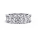 Diamond Eternity Ring | Princess Pavé Band | Ozziva