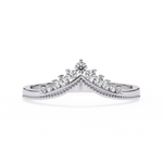 Diamond Wedding Band | Crown Diamond Ring | Ozziva