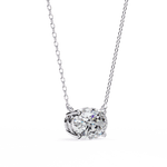 Diamond Pendant Necklace | Oval Diamond Pendant | Ozziva