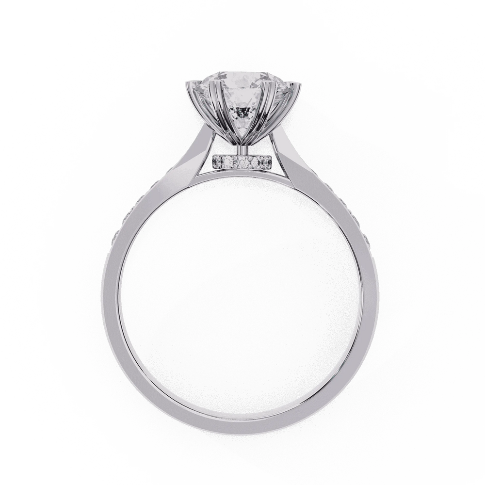 Diamond Engagement Ring | Pavé Ring | Ozziva