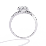 Diamond Ring for Women | Oval Bypass Ring | Ozziva