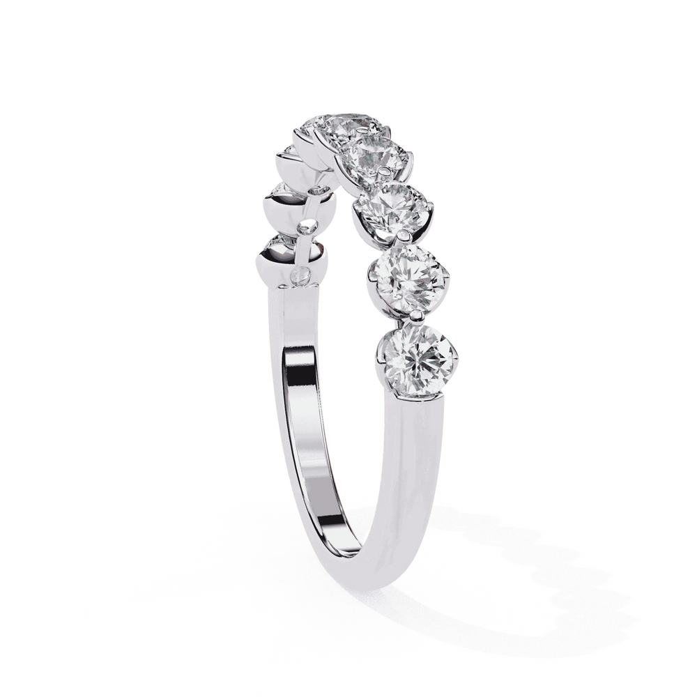 Diamond Band Ring for Women | Graduated Band | Ozziva