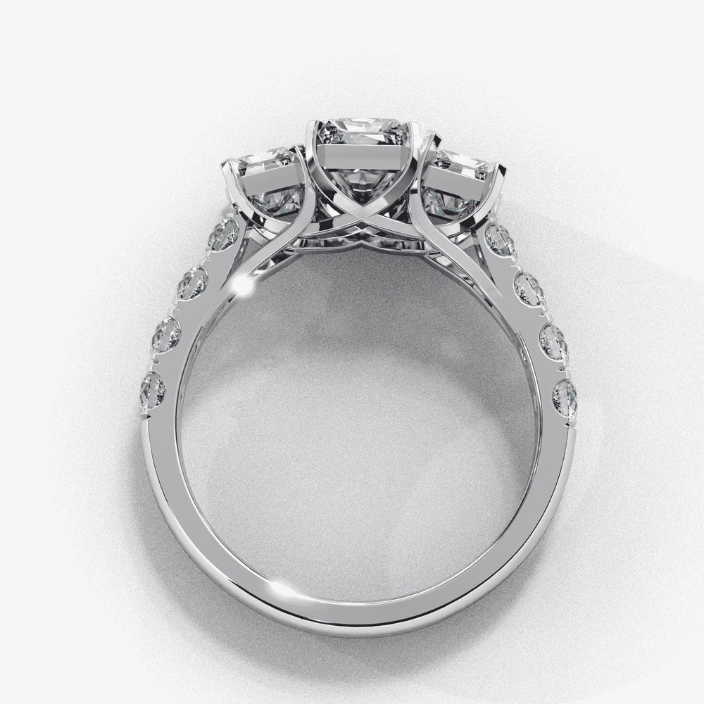 Diamond Ring for Women | Emerald Cut Ring | Ozziva