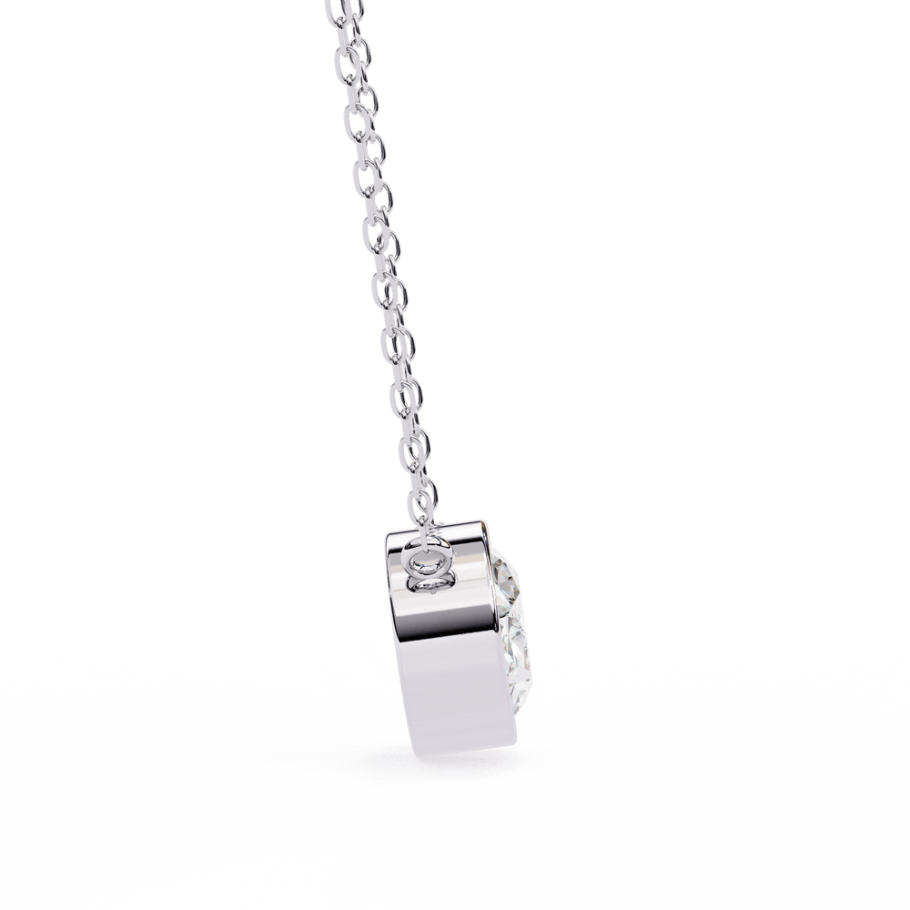 Diamond Pendant Necklace | Minimal Pendant | Ozziva