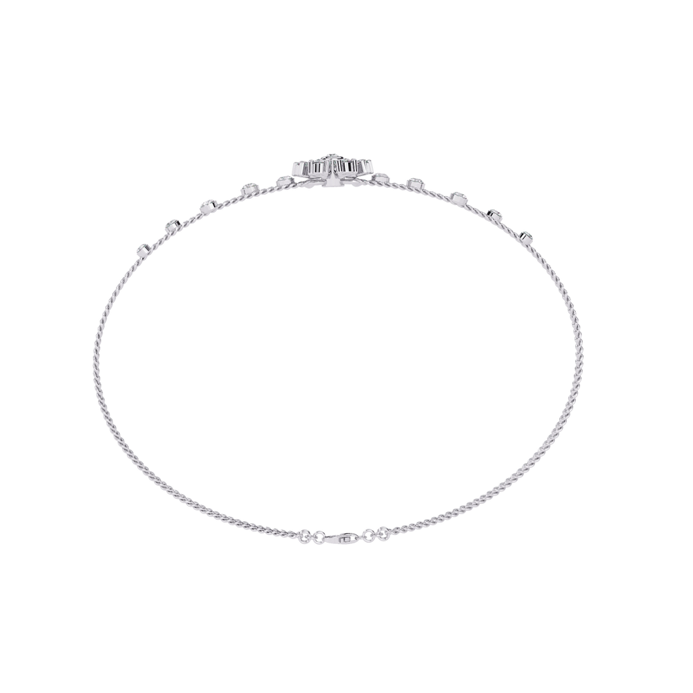 Gold Diamond Bangle for Women | Sleek Bangle | Ozziva
