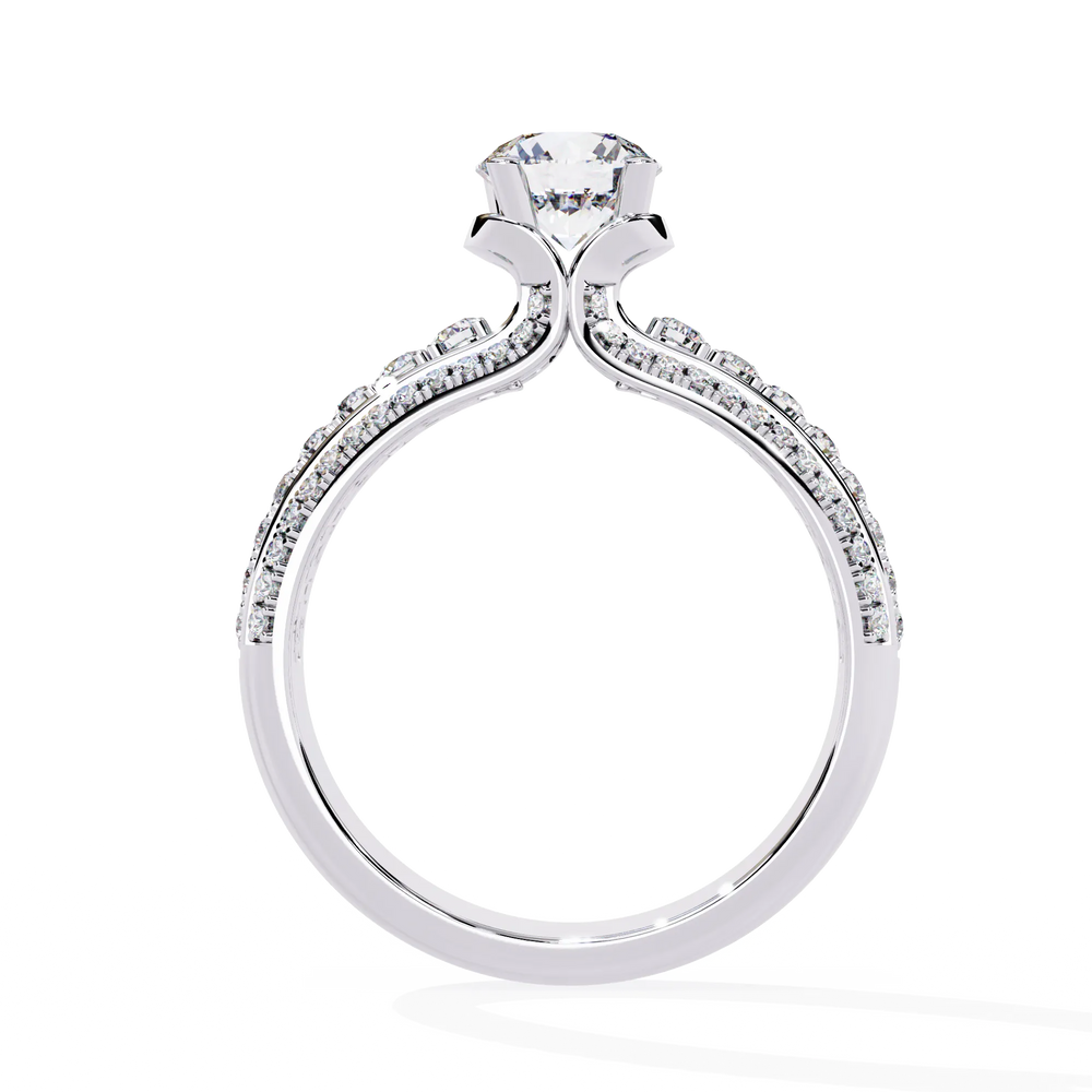 Diamond Ring for Women | Pavé Diamond Ring | Ozziva