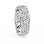 Diamond Eternity Ring | Pavé Dome Band | Ozziva