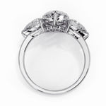Diamond Engagement Ring | Three Stone Ring | Ozziva