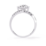 Diamond Ring for Women | Pear Bypass Ring | Ozziva