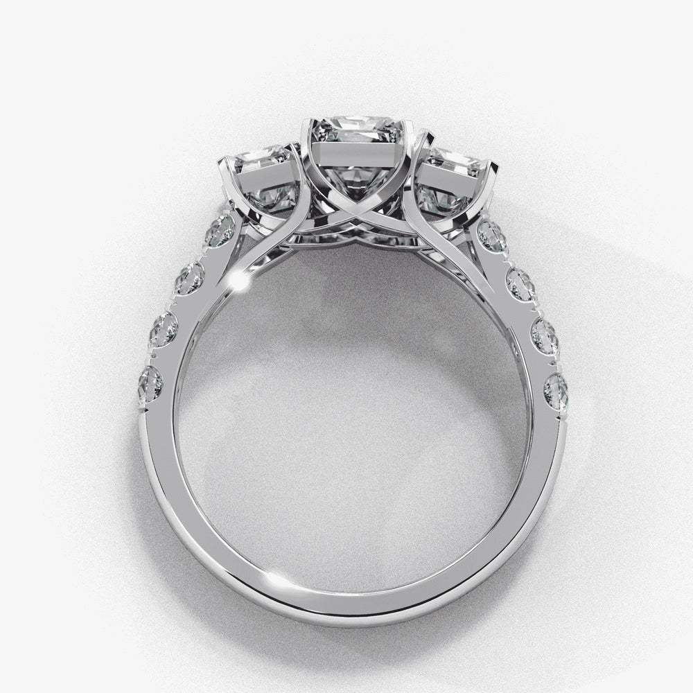 Diamond Ring for Women | Radiant Accent Ring | Ozziva