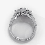 Diamond Ring for Women | Radiant Accent Ring | Ozziva