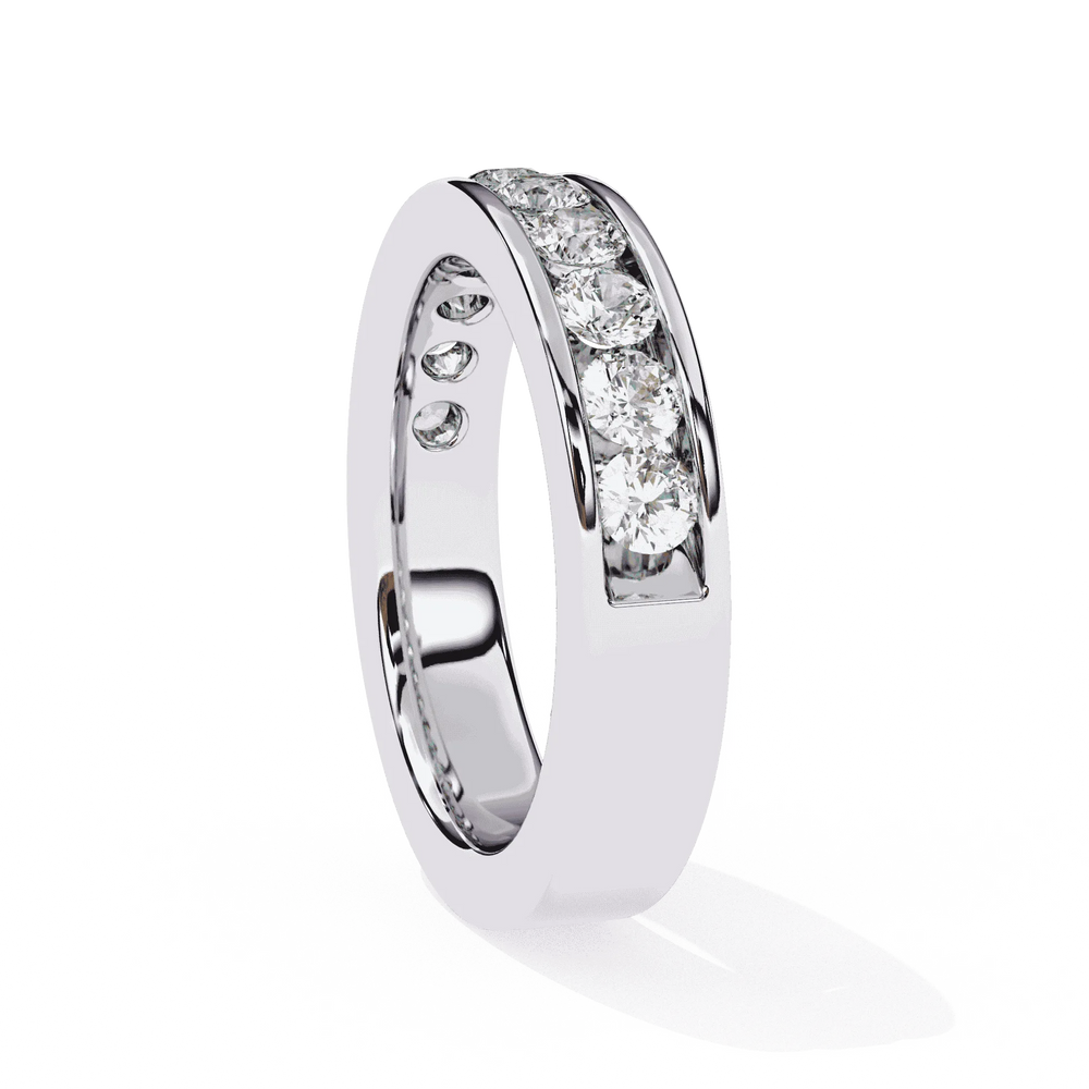 Diamond Band Ring for Women | Channel Band | Ozziva