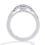 Diamond Engagement Ring | Oval Cluster Ring | Ozziva