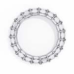 Diamond Eternity Ring | Emerald Cut Band | Ozziva