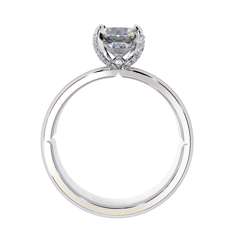 Diamond Ring for Women | Hidden Halo Ring | Ozziva
