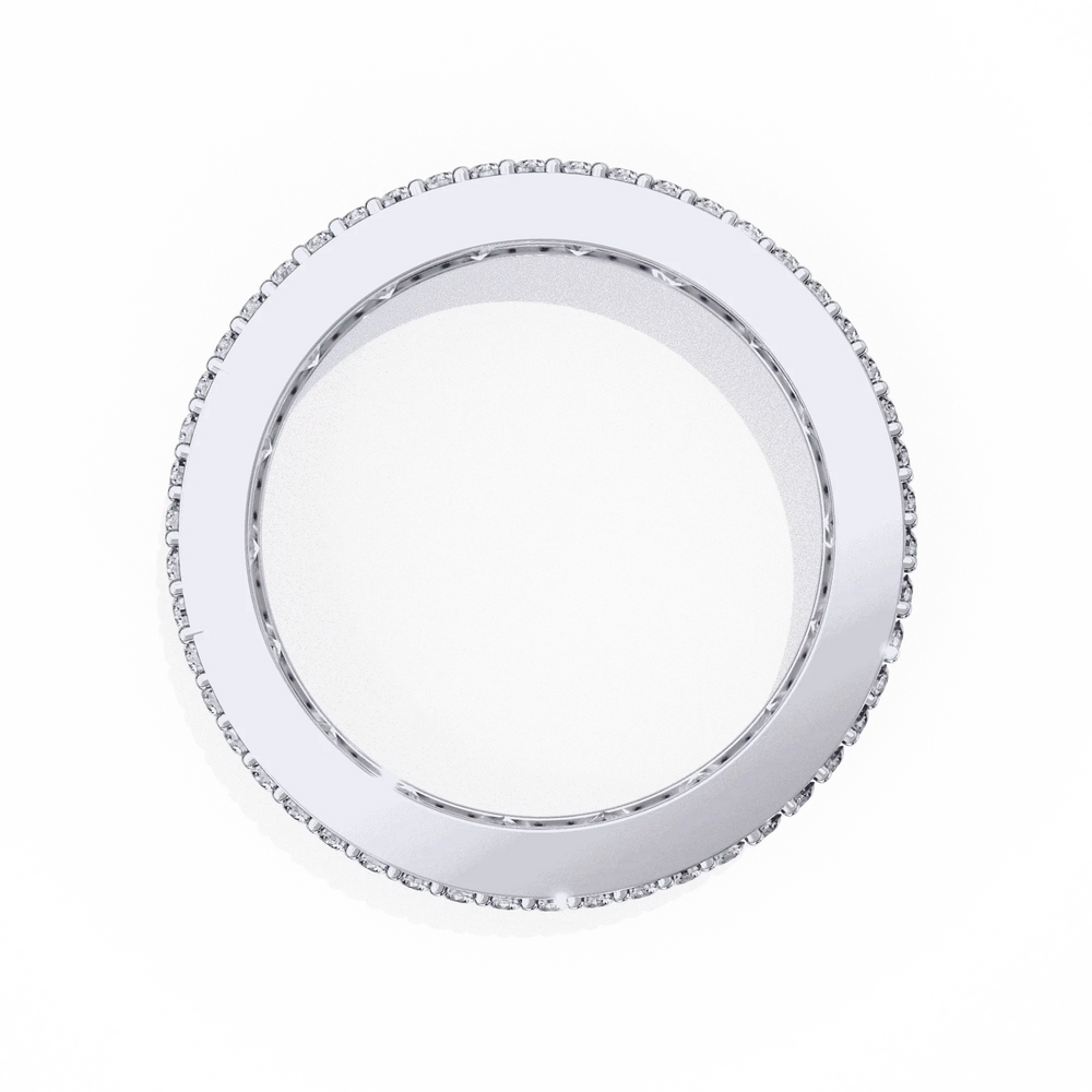 Diamond Eternity Ring | Princess Pavé Band | Ozziva