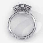 Diamond Engagement Ring | Floral Diamond Ring | Ozziva