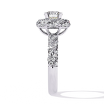 Diamond Ring for Women | Twisted Halo Ring | Ozziva