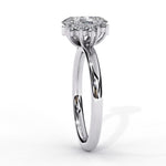 Diamond Engagement Ring | Floral Diamond Ring | Ozziva