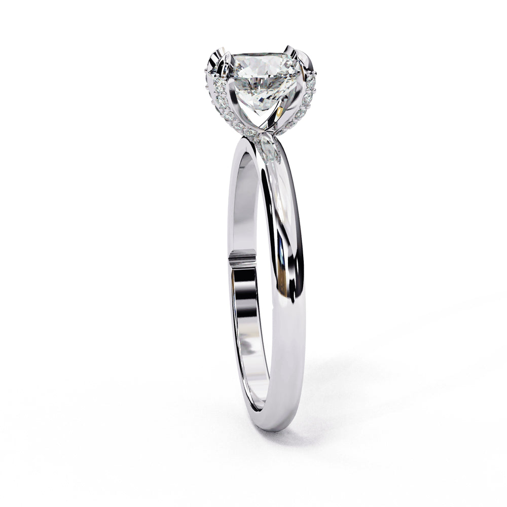Diamond Ring for Women | Hidden Halo Ring | Ozziva