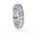 Diamond Eternity Ring | Emerald Cut Band | Ozziva