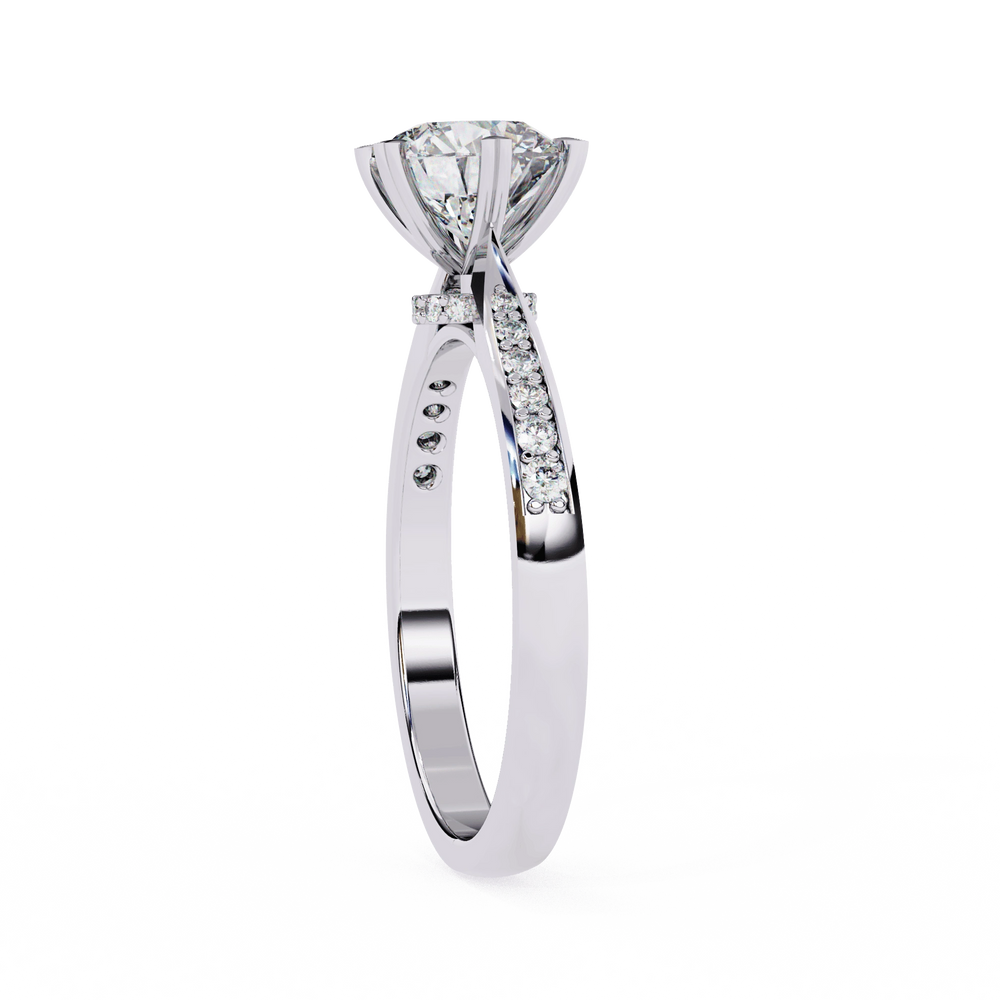 Diamond Engagement Ring | Pavé Ring | Ozziva
