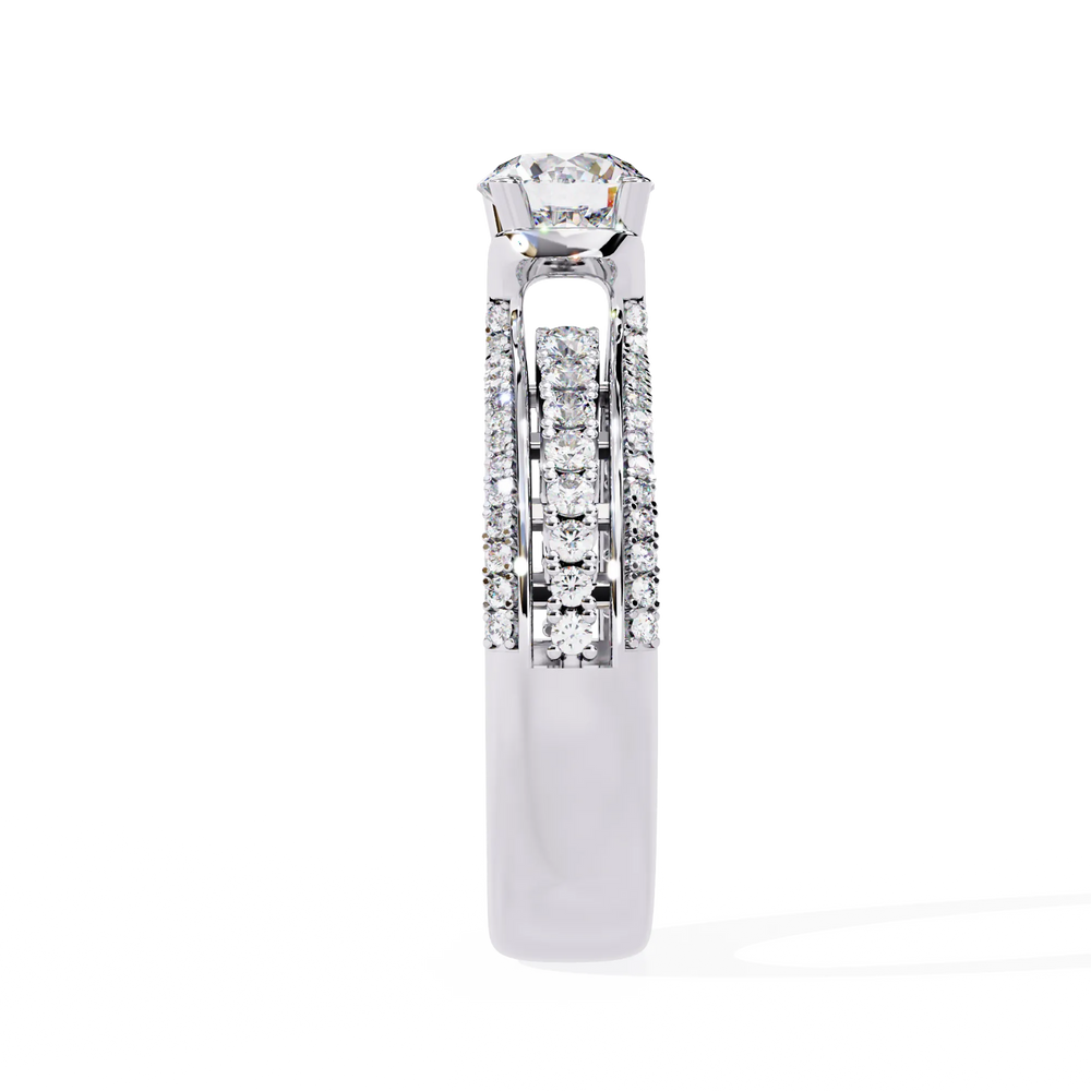 Diamond Ring for Women | Pavé Diamond Ring | Ozziva