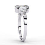 Diamond Engagement Ring | Oval Three Stone | Ozziva