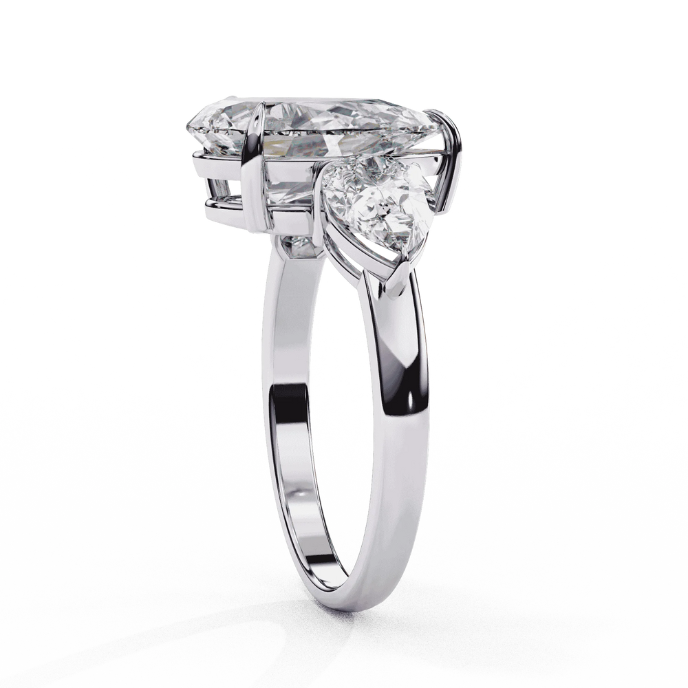 Diamond Engagement Ring | Three Stone Ring | Ozziva