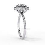 Diamond Halo Ring | Round Halo Ring | Ozziva