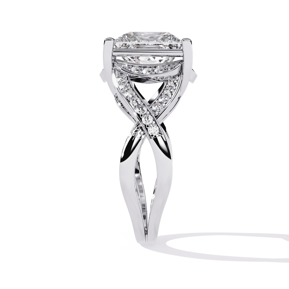Diamond Ring for Women | Split Shank Ring | Ozziva