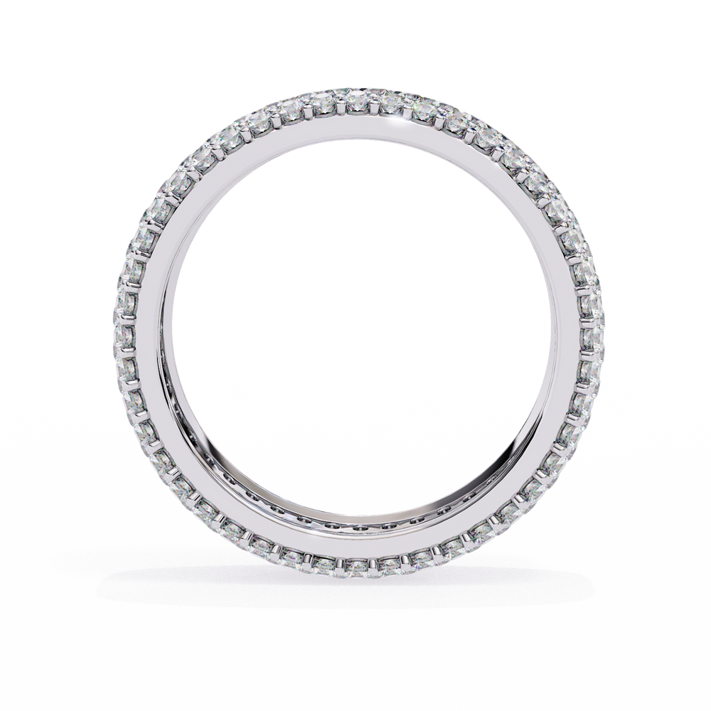 Diamond Eternity Ring | Pavé Dome Band | Ozziva