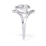 Diamond Ring for Women | Pear Bypass Ring | Ozziva