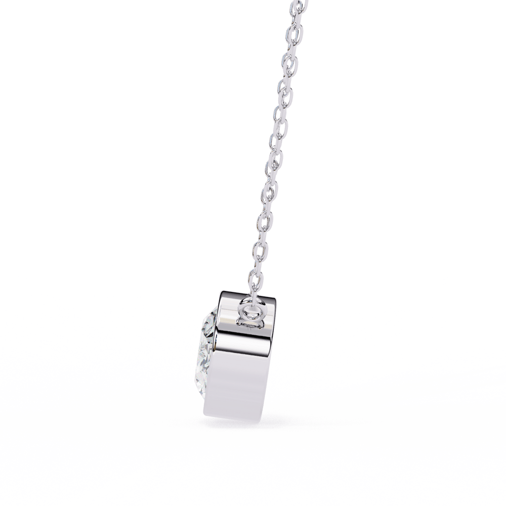 Diamond Pendant Necklace | Minimal Pendant | Ozziva