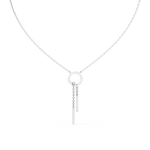 Diamond Necklace for Women | Circle Necklace | Ozziva