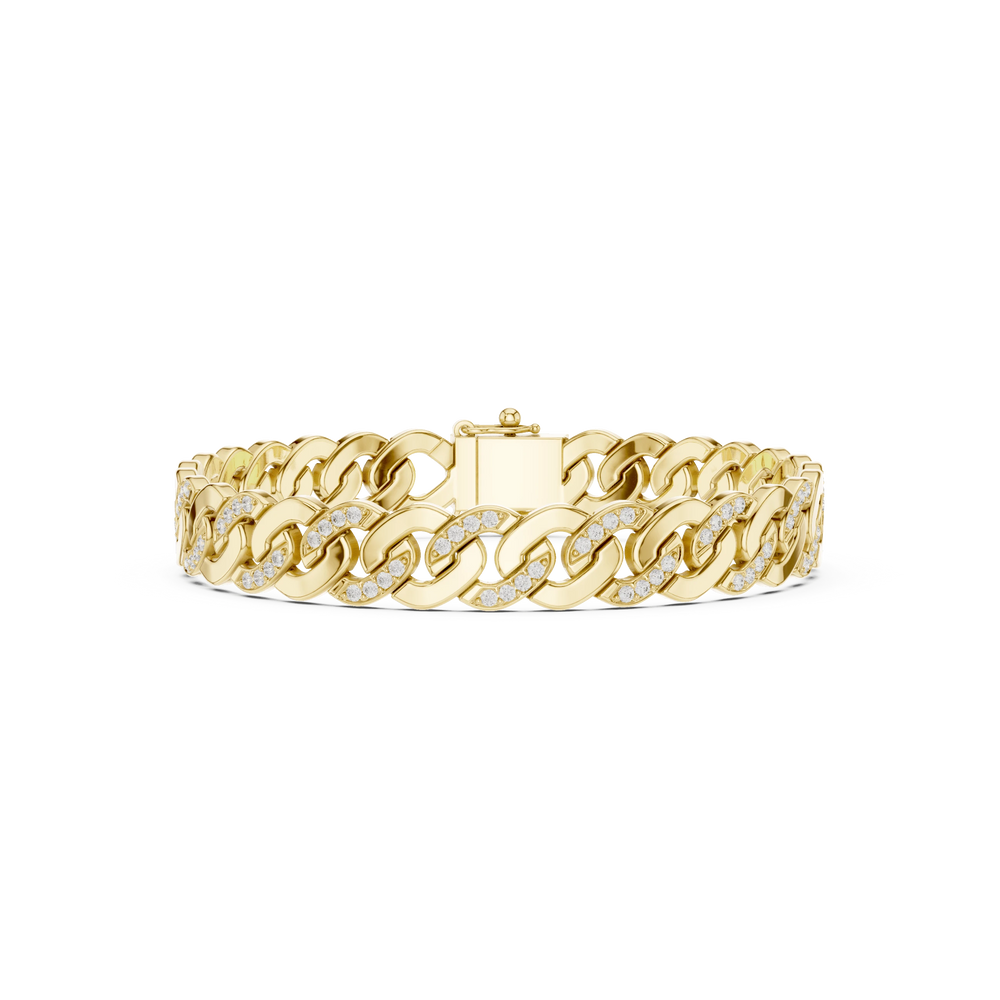 Men's Diamond Bracelet | Link Bracelet | Ozziva